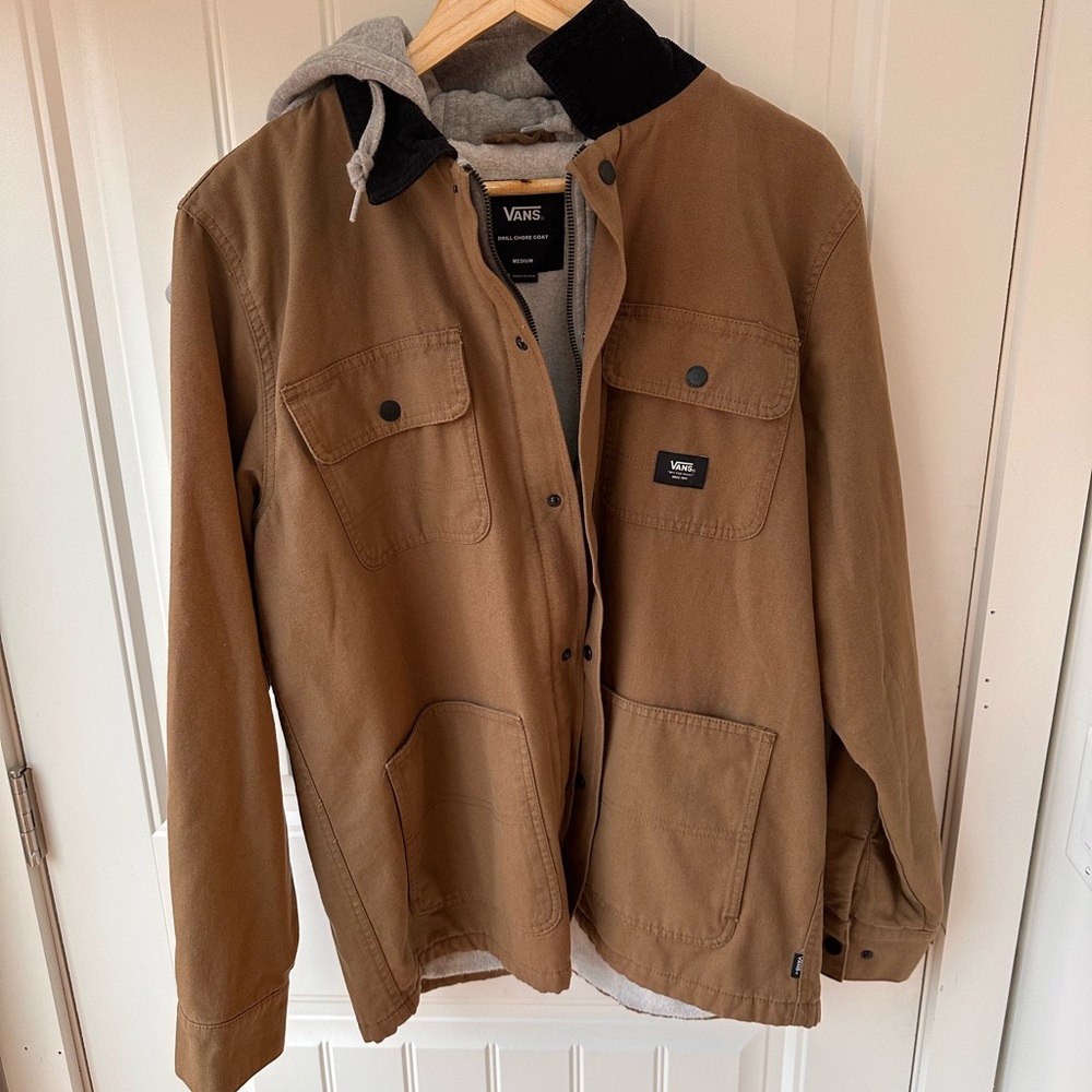 VANS JACKET WITH GREY HOODIE INSERT